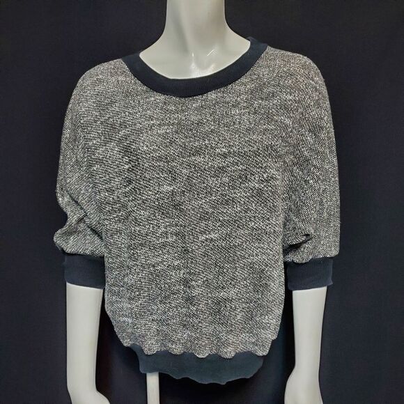 American Apparel Gray Sweater with Black Trim (OS) - Picture 2 of 5